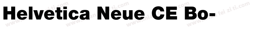 Helvetica Neue CE Bo字体转换